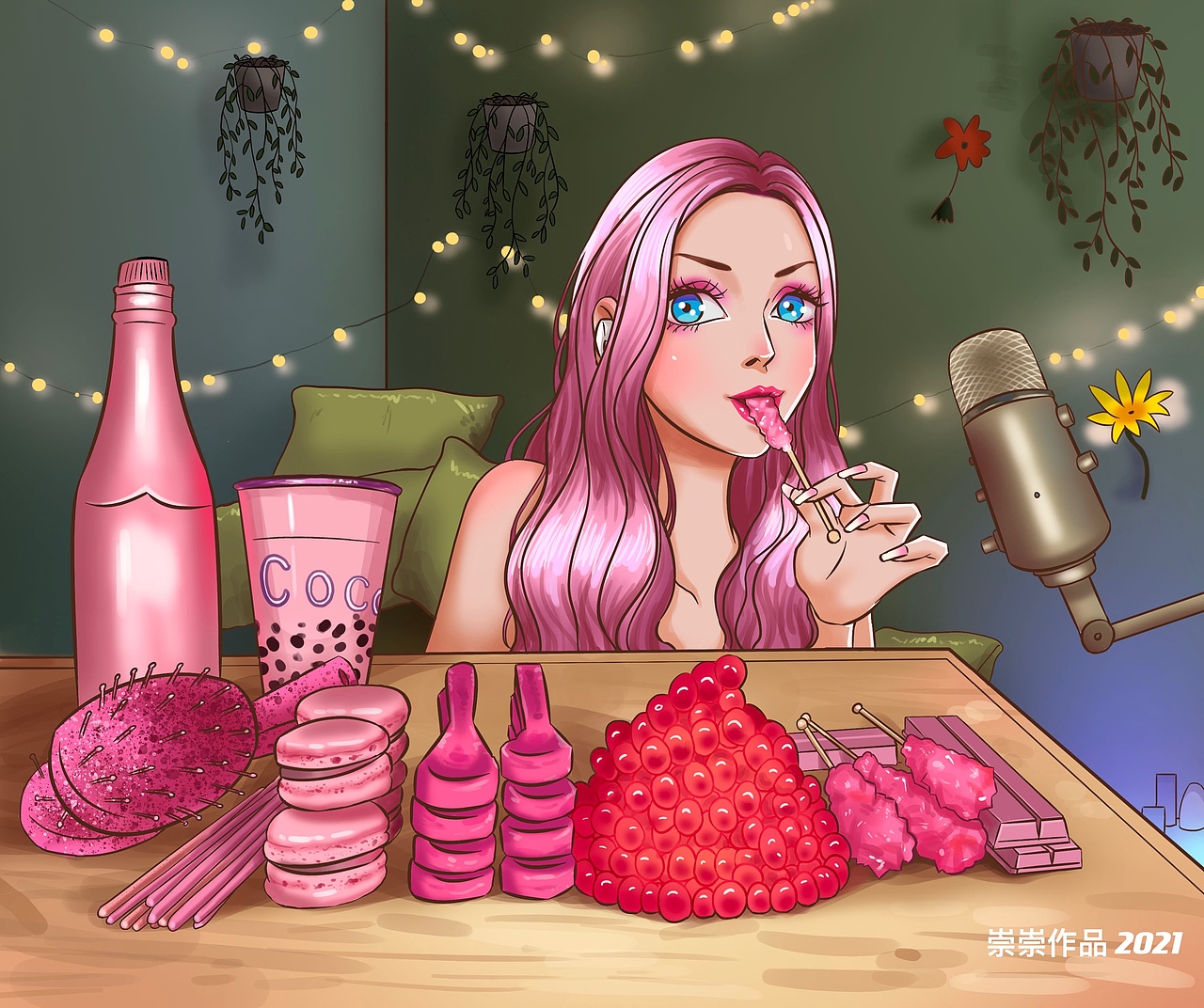 吃播up主（图ZMjgyMzEyOTIw） - 创作习作 - 站酷设计师是崇崇啊原创素材 - 站酷ZCOOL