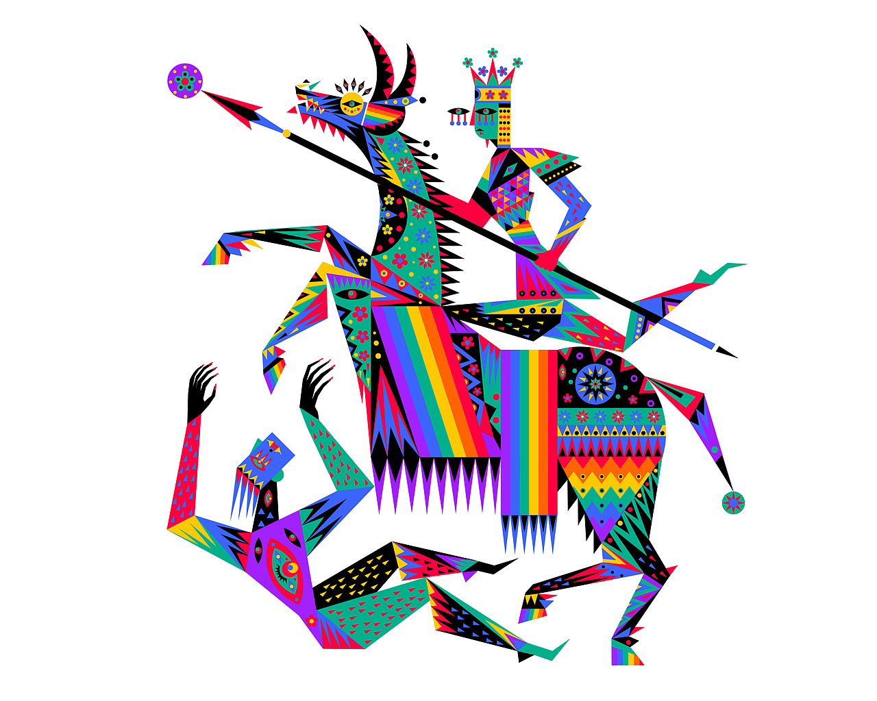 彩虹的颜色（图ZMzAxNjI1MDc2） - 新锐潮流插画 - 站酷设计师徐子徐原创素材 - 站酷ZCOOL