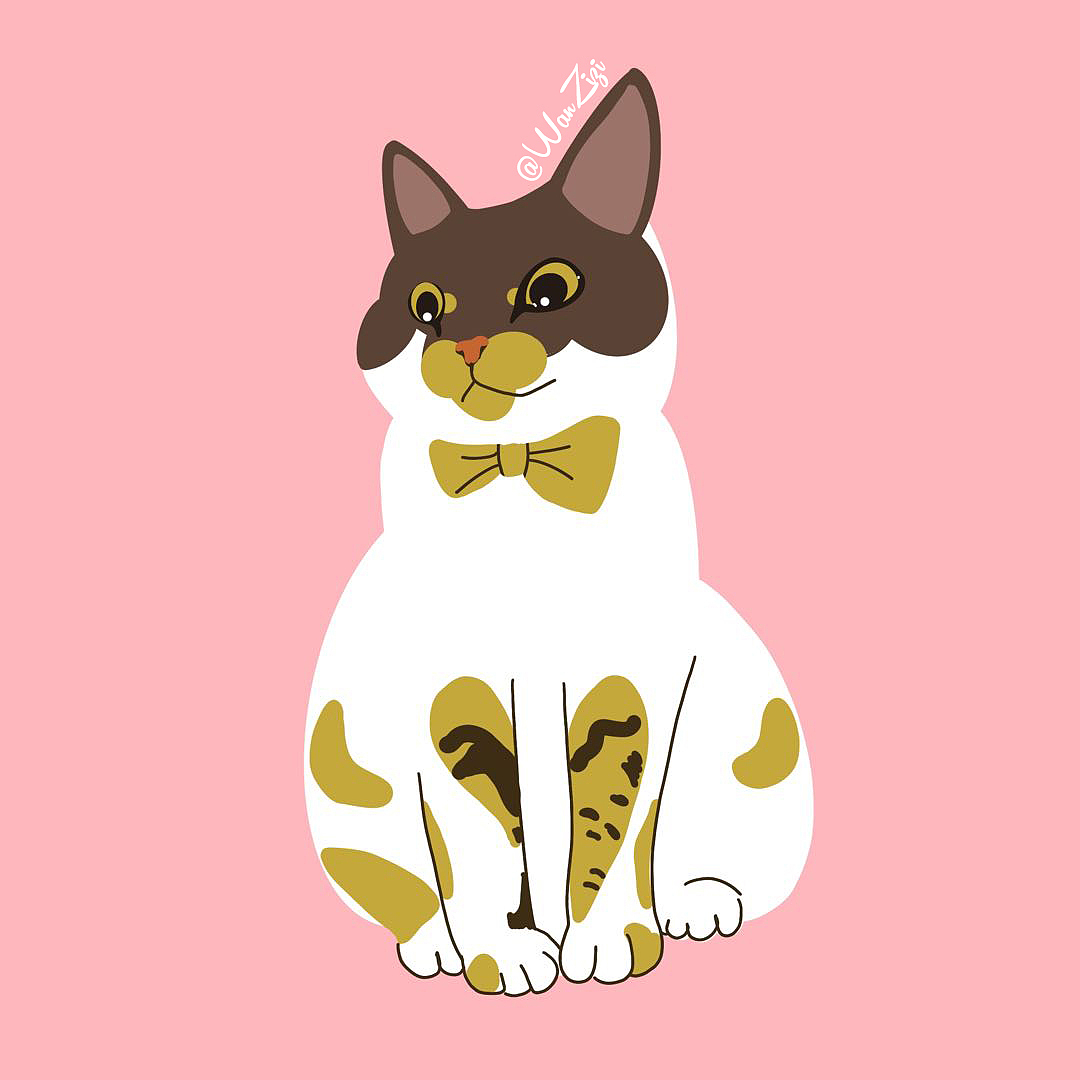 猫咪（图ZMTc2NzY0ODMy） - 创作习作 - 站酷设计师玩子慢吞吞原创素材 - 站酷ZCOOL