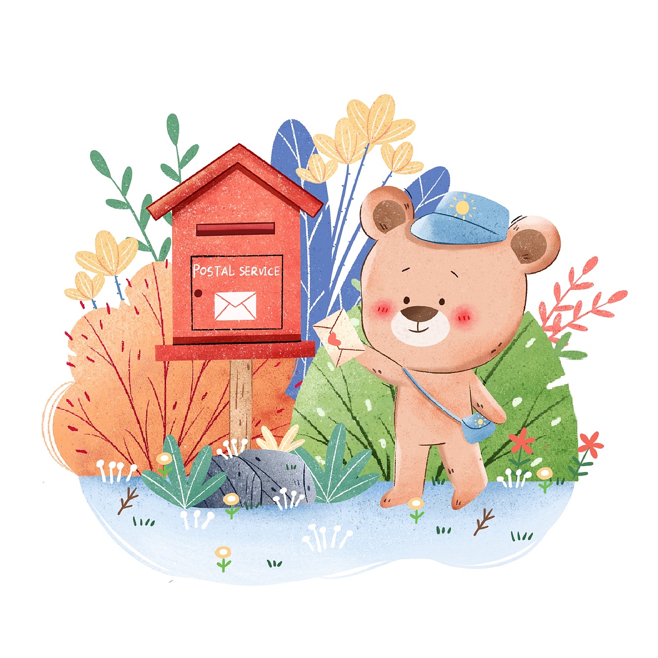 温馨可爱小动物场景