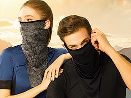 夏季防晒骑行面罩冰丝头巾详情