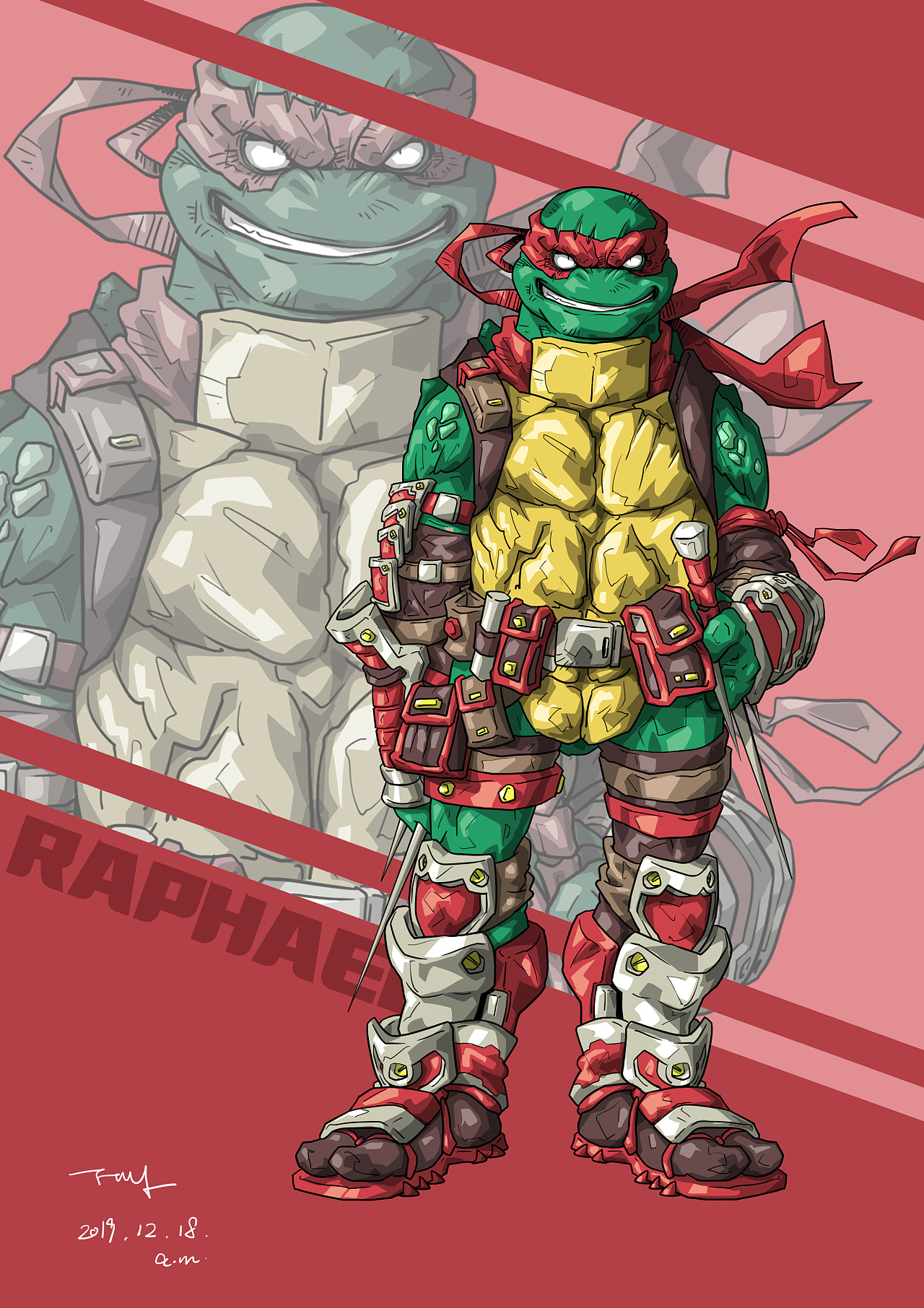 贫嘴的乌龟 Sideshow 忍者神龟 米开朗基罗 雕像 介绍-52TOYS有品有趣