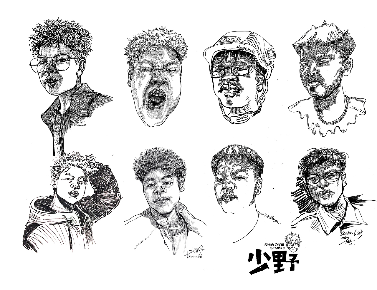 2020少野插画小作整理（图ZMjQxODg3MjMy） - 艺术插画 - 站酷设计师少野1029原创素材 - 站酷ZCOOL