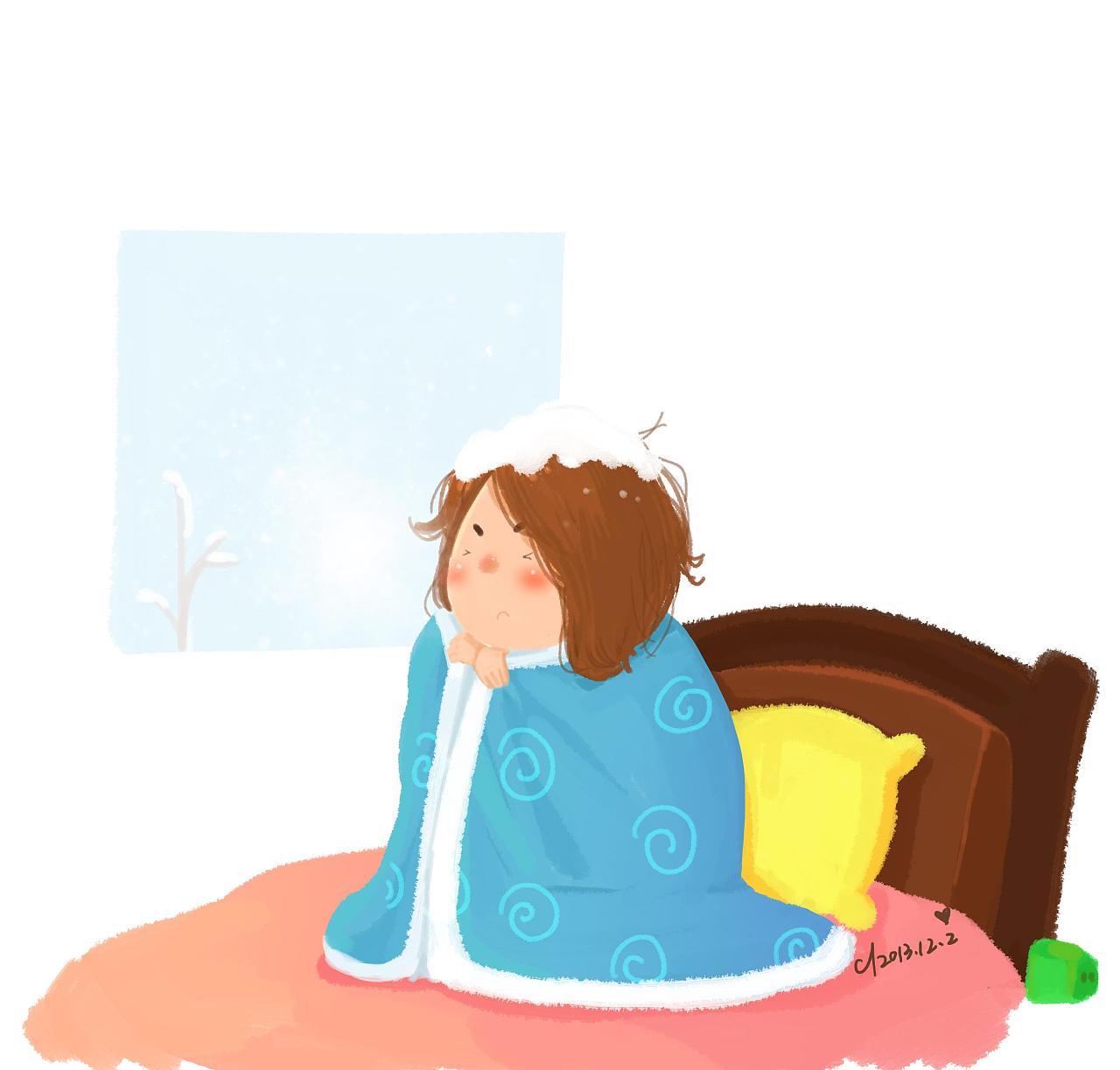 严寒的杭州,多想裹着被子去上班啊.