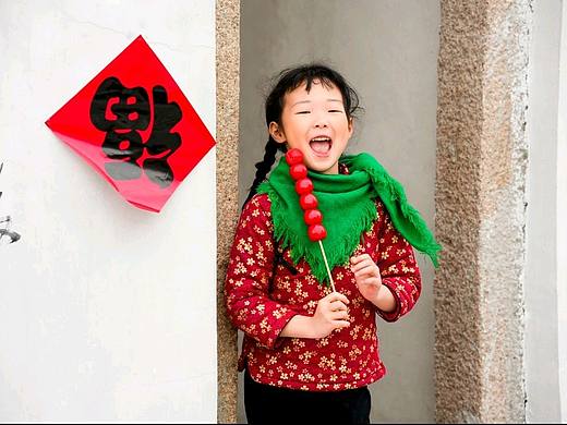 东北大花袄儿童写真