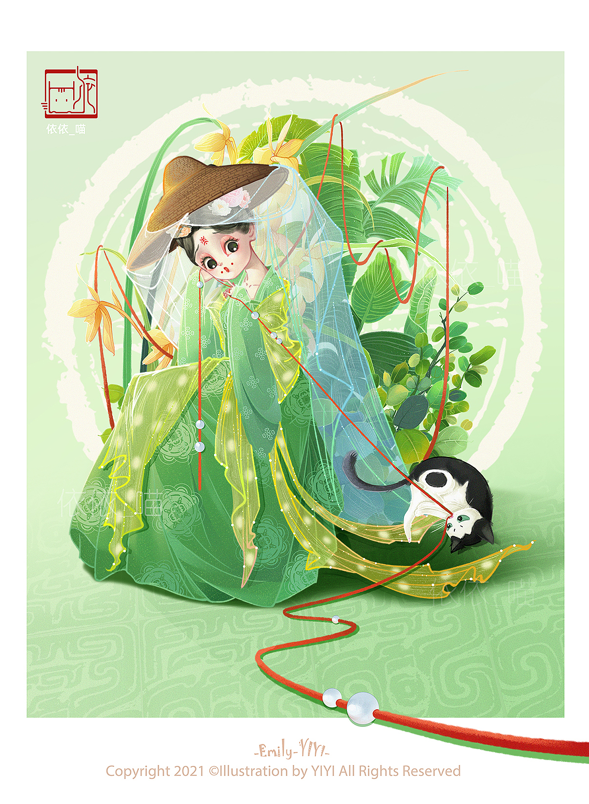 唐宫小姐姐系列（图ZMjY0MjE5NzYw） - 商业插画 - 站酷设计师依依_喵原创素材 - 站酷ZCOOL