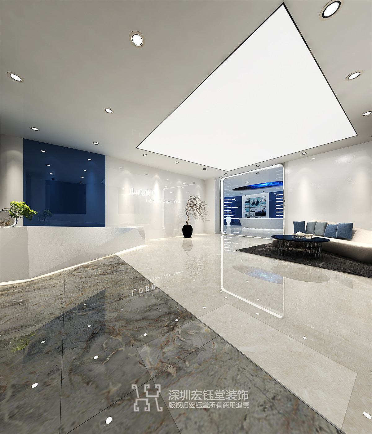 郑州专业办公室装修-大型办公室装修案例（图ZMTg1OTg2MDk2） - 家装设计 - 站酷设计师郑州培训机构装修原创素材 - 站酷ZCOOL