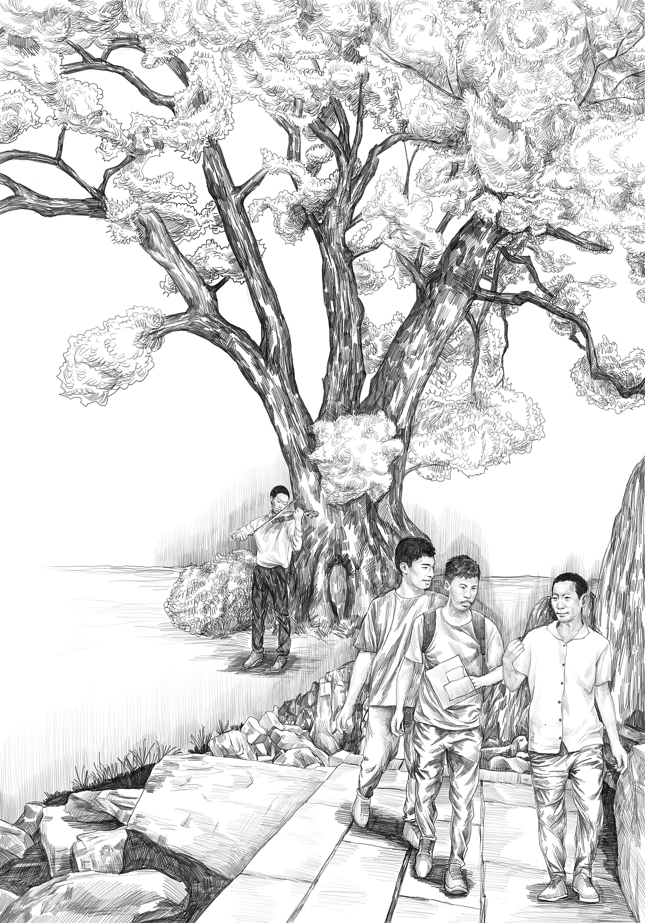 杂交水稻之父插画（图ZMjA3NDM0MDQ0） - 商业插画 - 站酷设计师_五月__原创素材 - 站酷ZCOOL