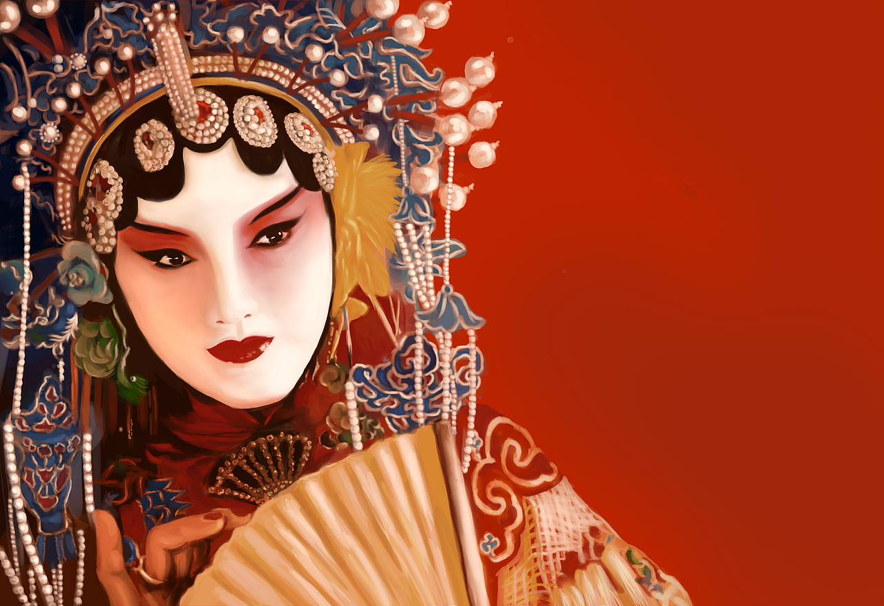 霸王别姬人像板绘