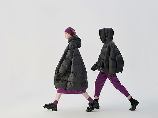 北京某品牌秋冬装羽绒服棚拍白底罗捷广告摄影