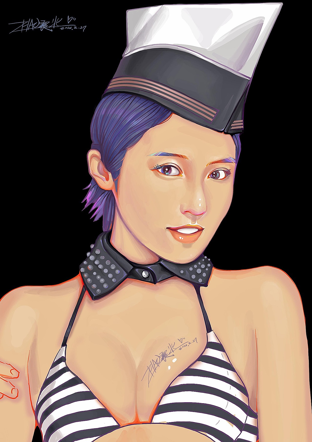 赵震北手绘的の101个女孩