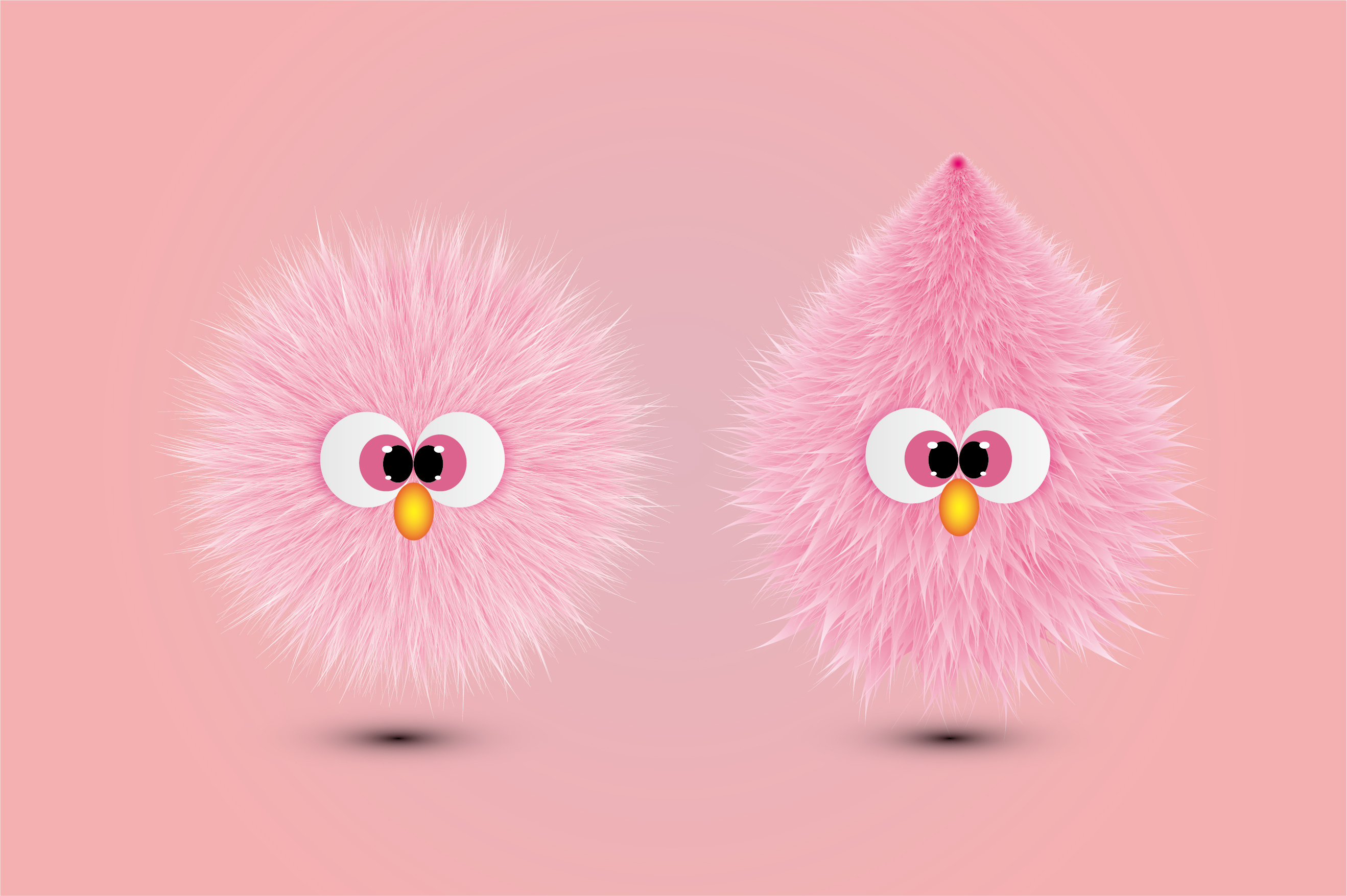 ai 毛茸茸的小毛球