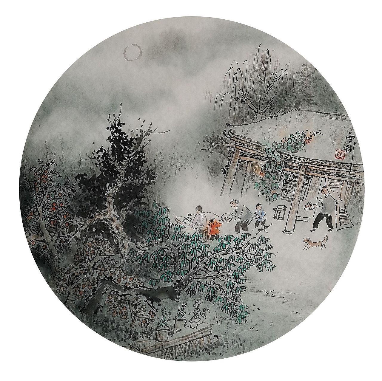 笔下寄相思 满是故乡情 当空洒银玉（图ZMjcxMzM3NDEy） - 艺术插画 - 站酷设计师雪彬插画原创素材 - 站酷ZCOOL