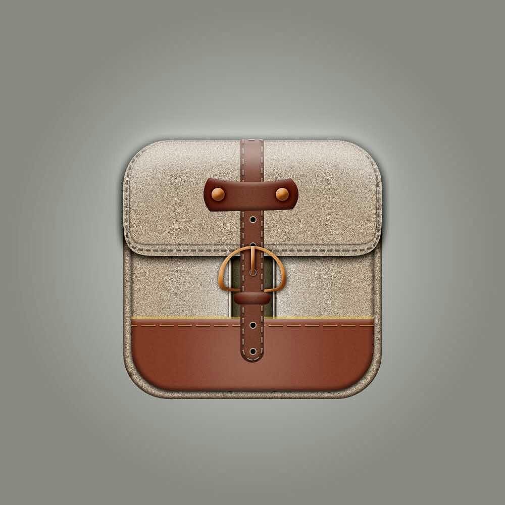 一组拟物化图标