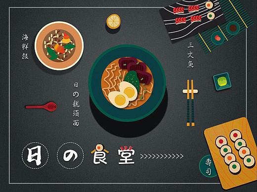 AI+PS食物插画海报