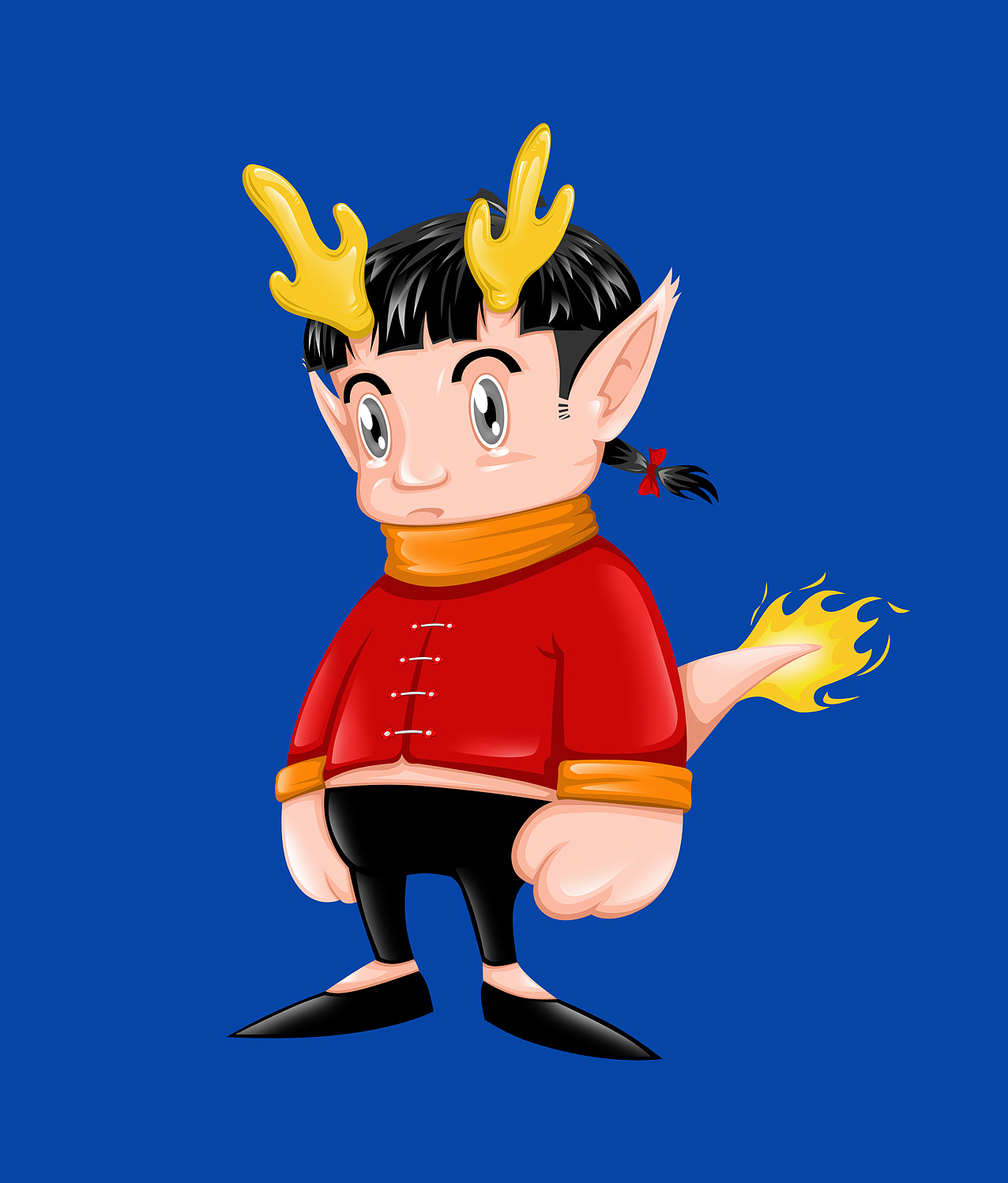 华为花粉吉祥物设计征集                          华为龙之子