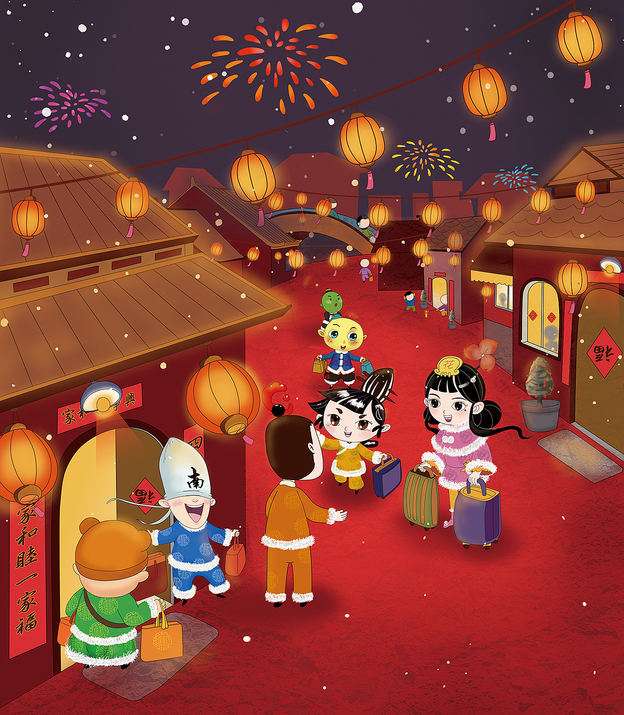 15年底画的一组包装礼盒插画（图ZNTIxNTQ1MjA=） - 商业插画 - 站酷设计师猫涂涂插画设计原创素材 - 站酷ZCOOL