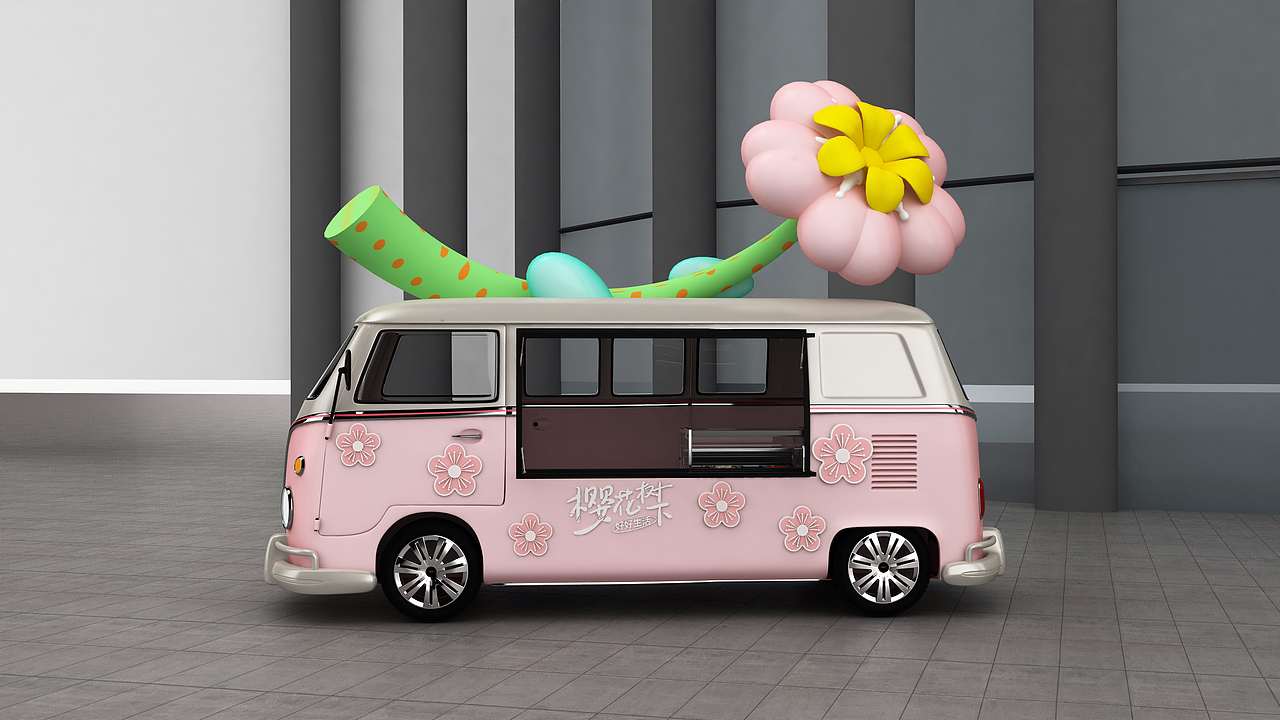 樱花市集（图ZMzQwNzg5Mjcy） - 舞台美术 - 站酷设计师意象界设计工作室原创素材 - 站酷ZCOOL