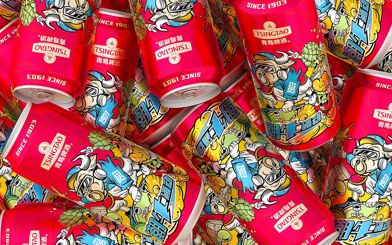 青岛啤酒2021生肖纪念版之潮牛涌动