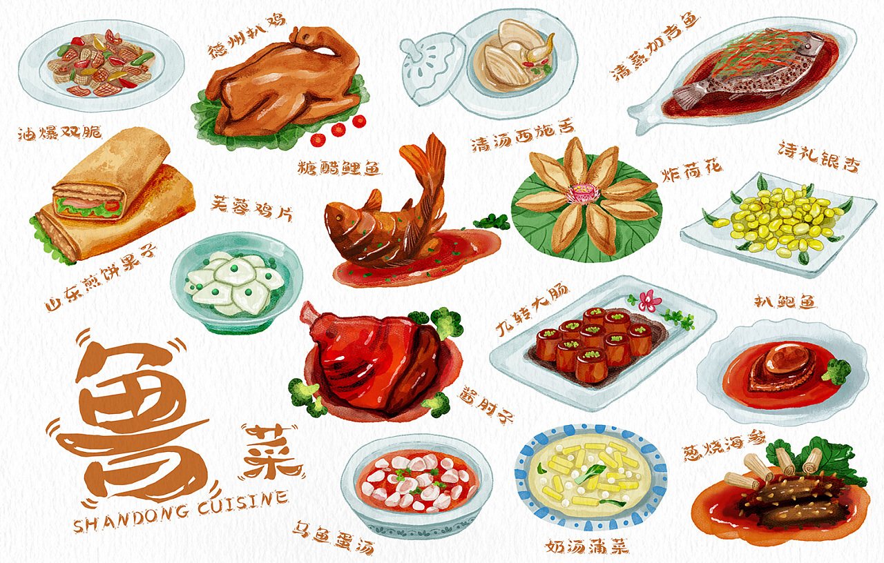 【绘画厨房】用手绘烹饪美食|插画|插画习作|王艾居 - 原创作品 - 站酷 (ZCOOL)