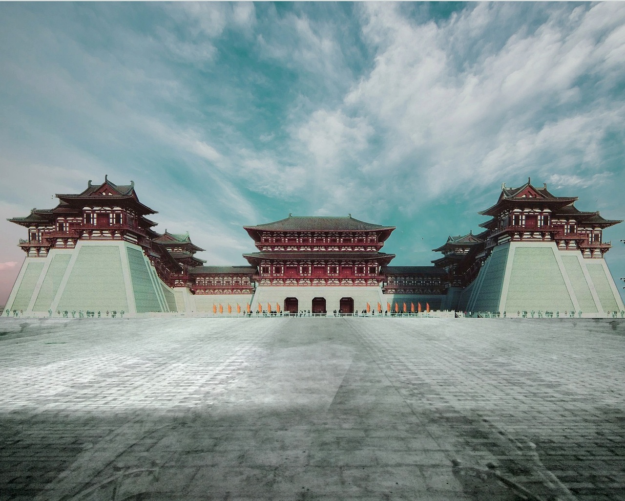 隋唐洛阳紫微城复原图