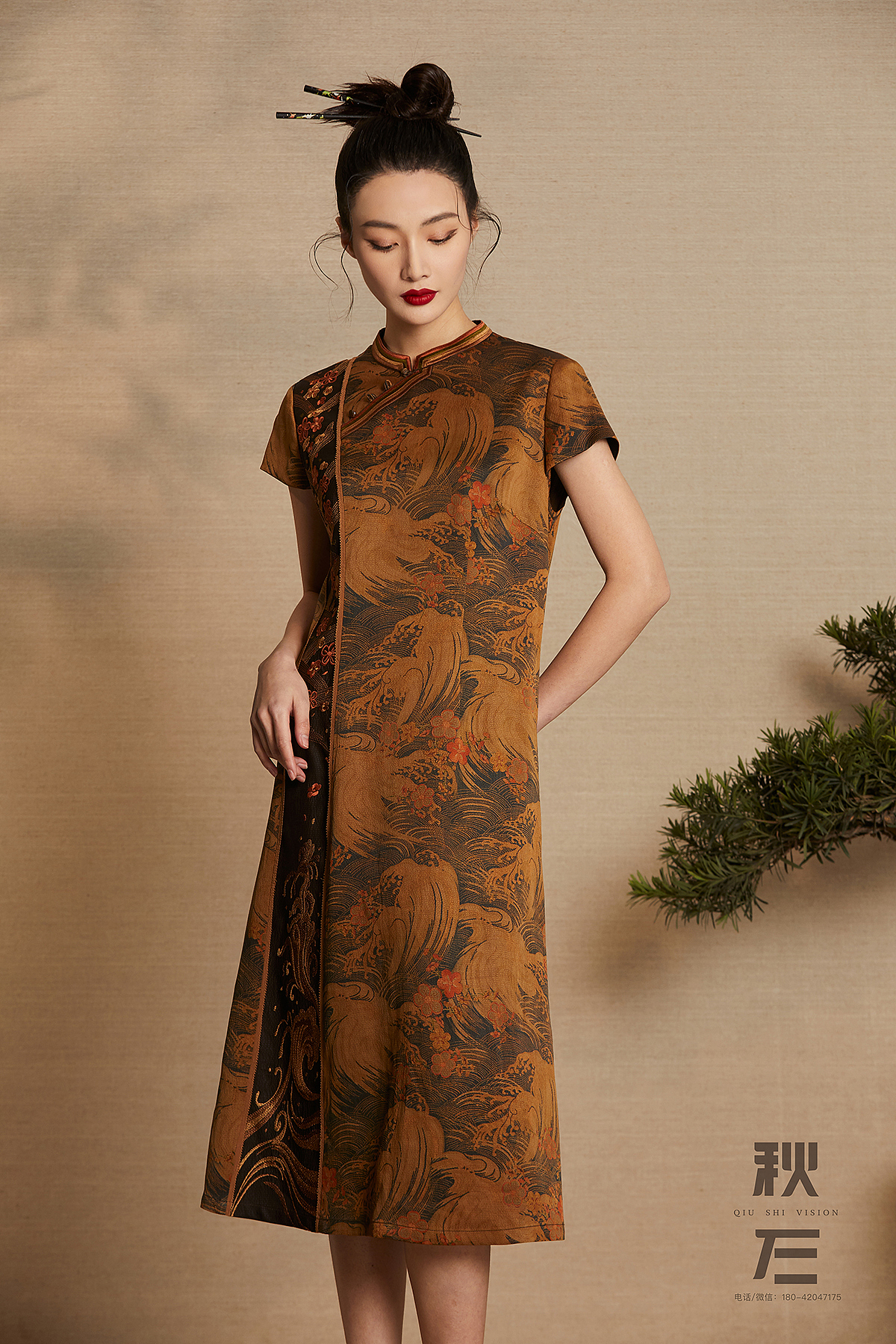 香云纱女装连衣裙拍照杭州淘宝摄影电商摄影秋石摄影