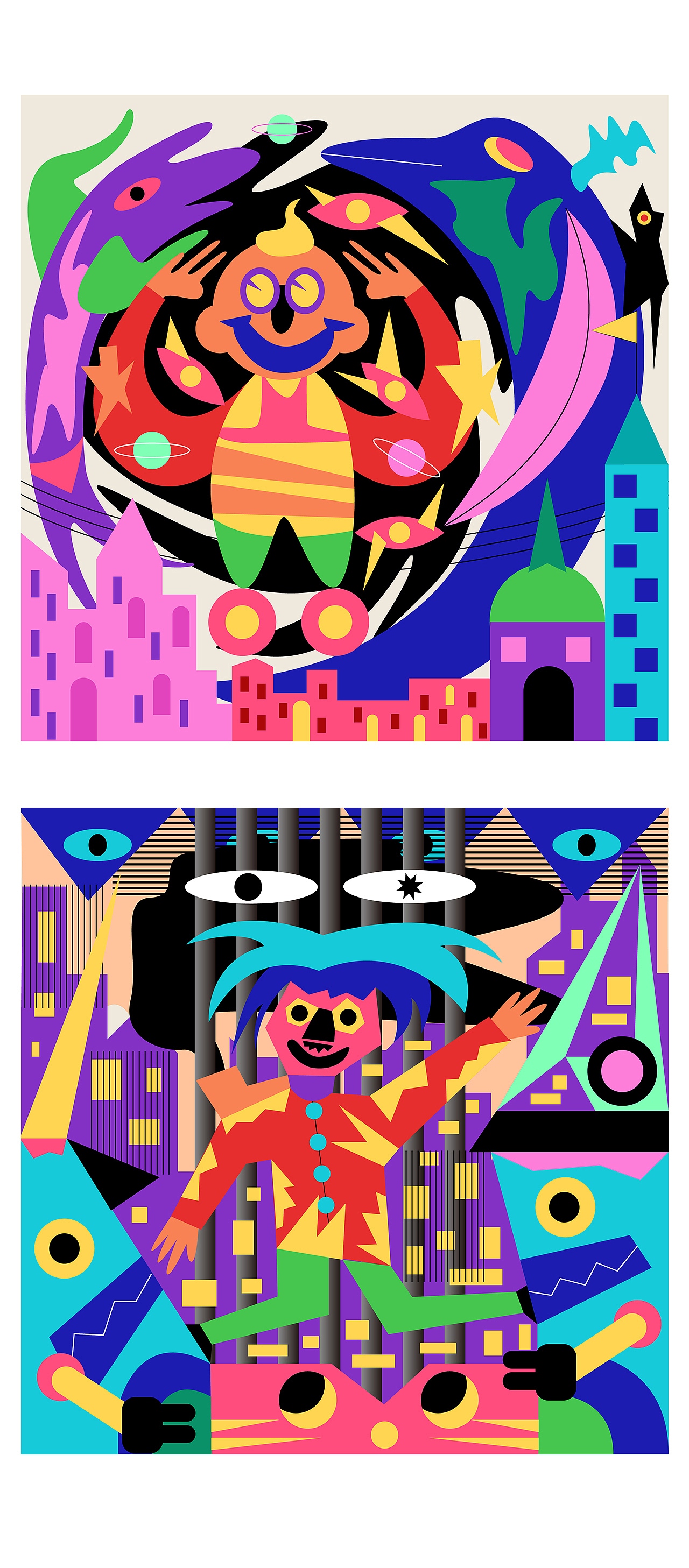 空想现实场景小插画