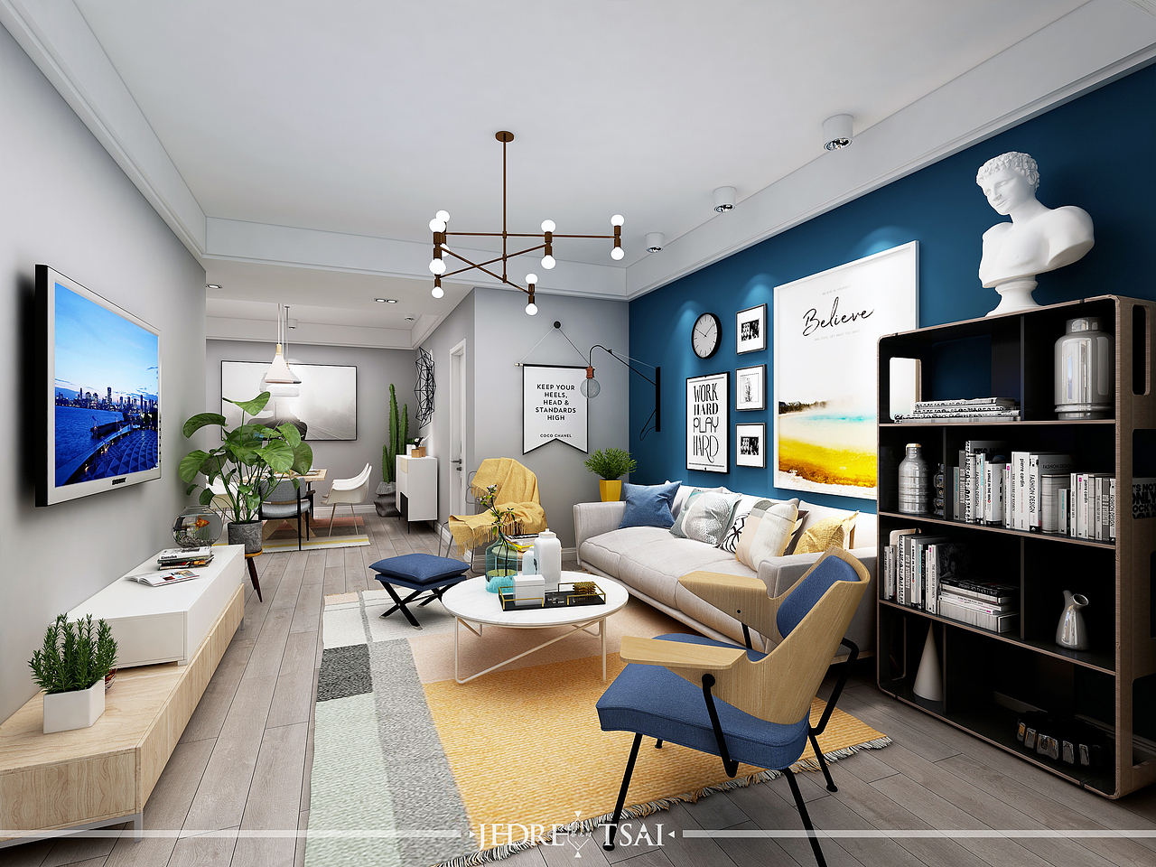 北欧空间设计（图ZMTA1NDY0MzE2） - 家装设计 - 站酷设计师JedrecTsai原创素材 - 站酷ZCOOL