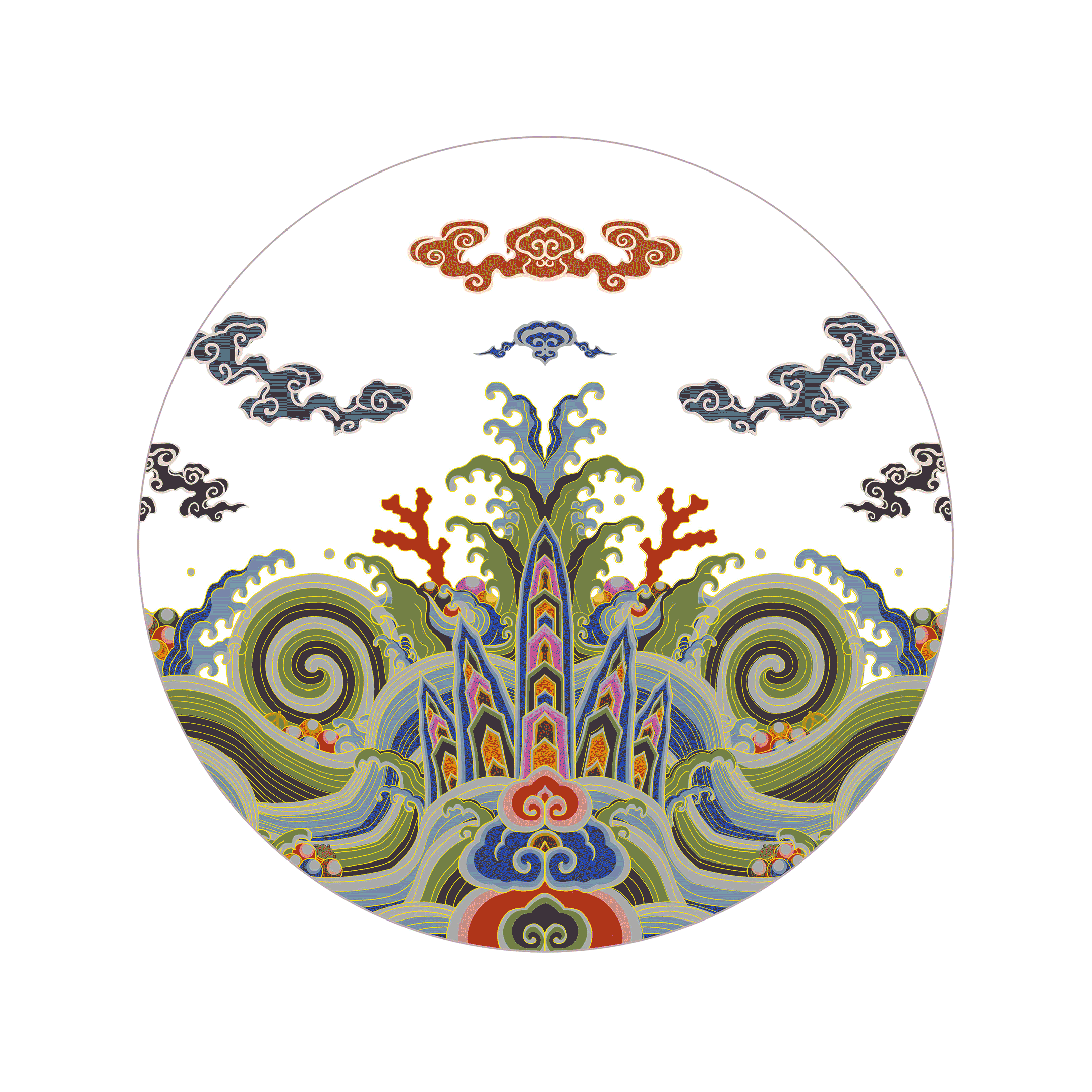 《衣尚中国》图纹之美(图ZMjY1NTk0MDY0) - 商业插画 - 站酷设计师BanBan半半原创素材 - 站酷ZCOOL