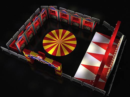 美食节活动3d效果图设计制作