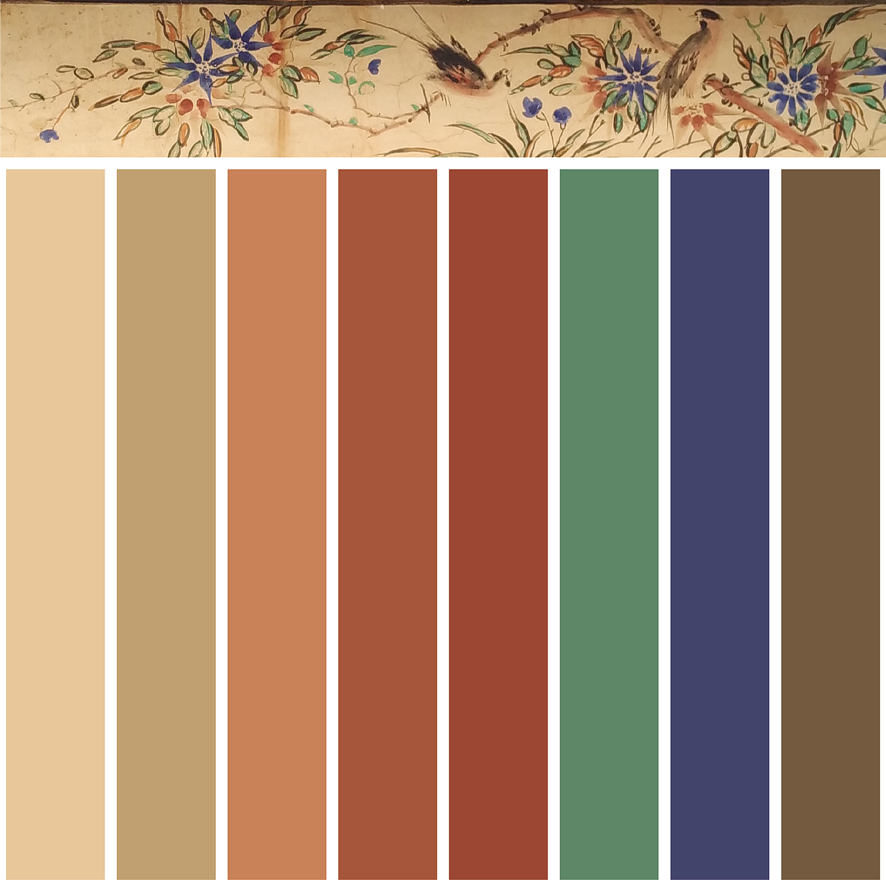 色卡闽南传统建筑壁画