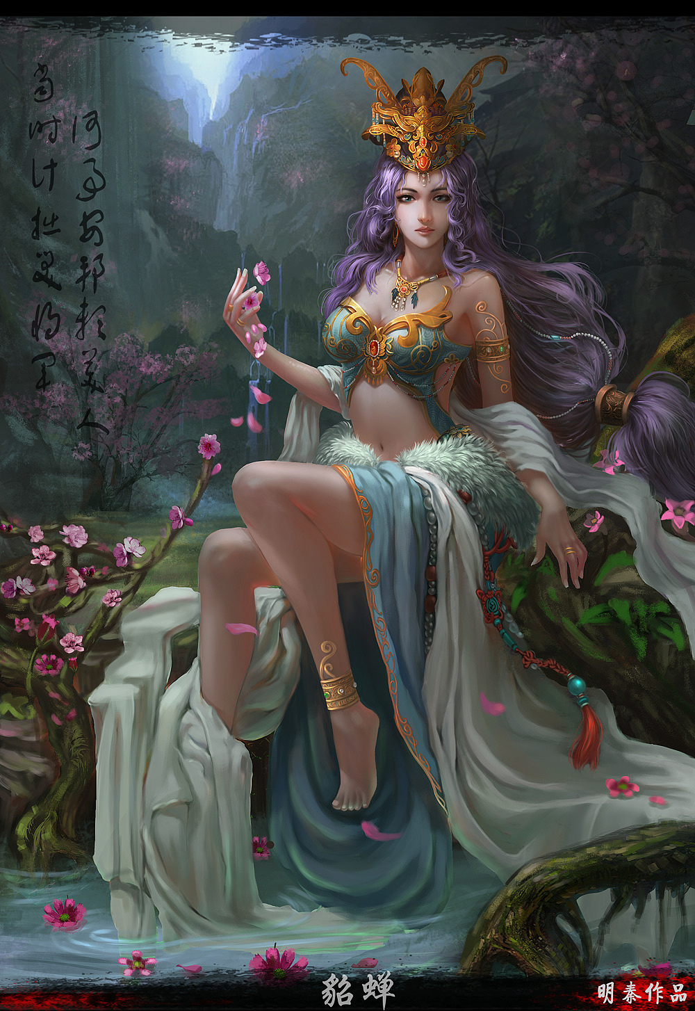 美人計(jì)之《貂蟬》（圖ZMTUyNDg5ODg=） - 創(chuàng)作習(xí)作 - 站酷設(shè)計(jì)師魚兒乖原創(chuàng)素材 - 站酷ZCOOL