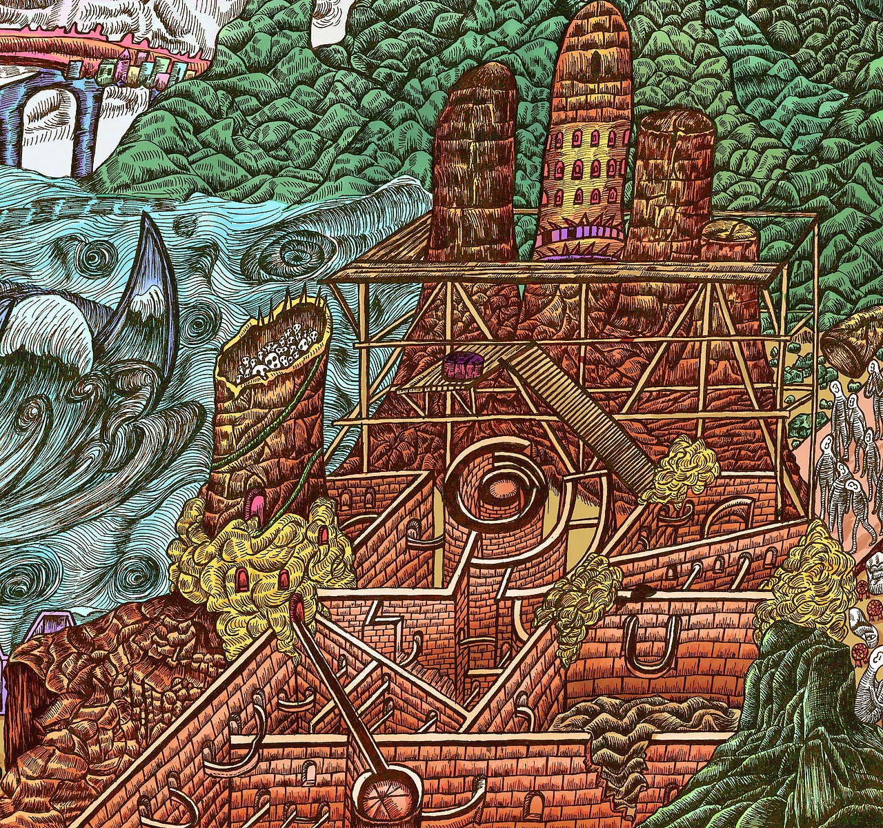 鱼凫巫觋纪（图ZMTIwMDE0MjE2） - 艺术插画 - 站酷设计师丁小厌原创素材 - 站酷ZCOOL