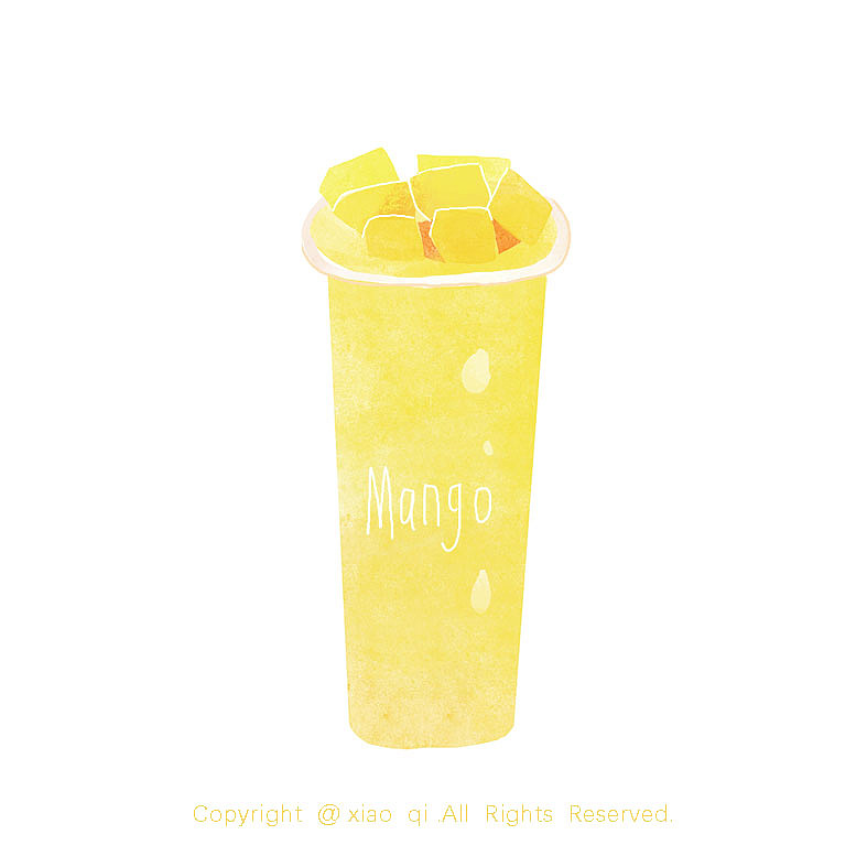 夏日么么茶系列（图ZMTYwMTA0MTg0） - 艺术插画 - 站酷设计师山里小七原创素材 - 站酷ZCOOL