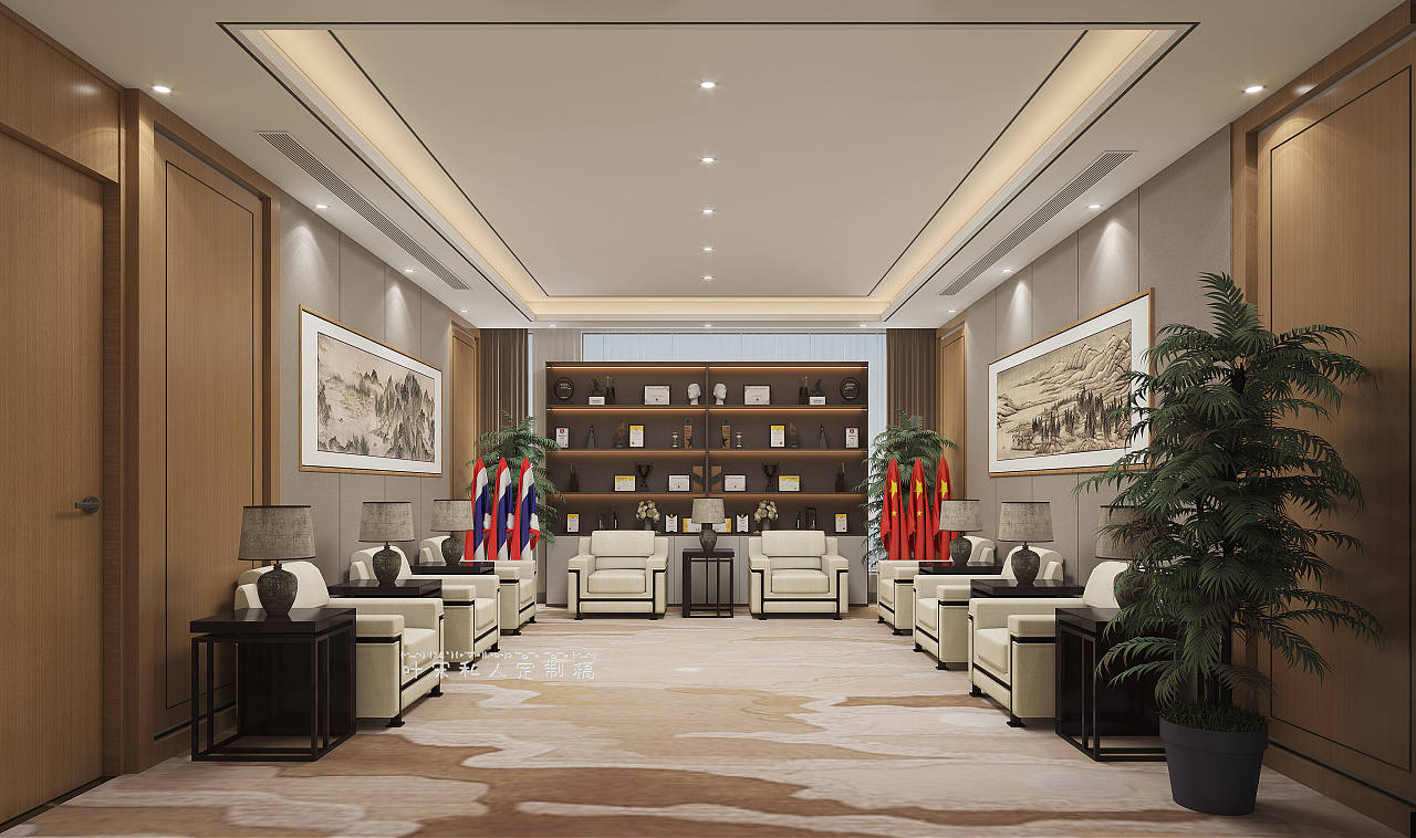 泰国温州商会丨办公室设计案例|空间|家装设计|设计师叶宋 - 原创作品