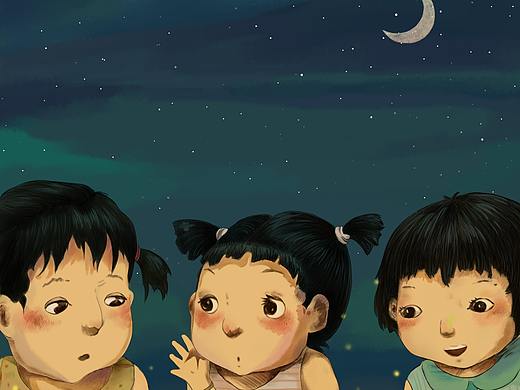 手绘-少女的心事