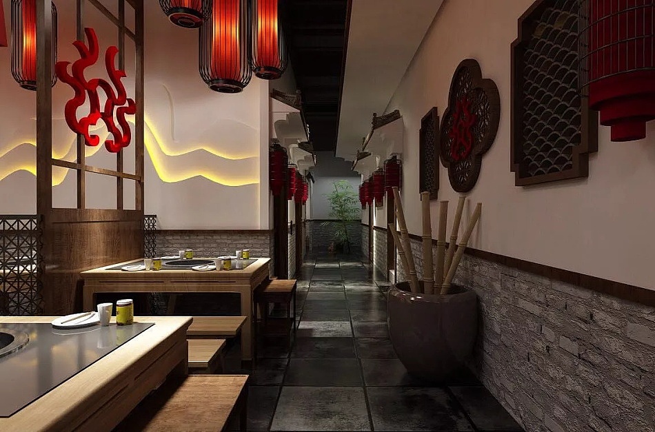 成都火锅店设计装修/成都火锅店装修设计/火锅店设计