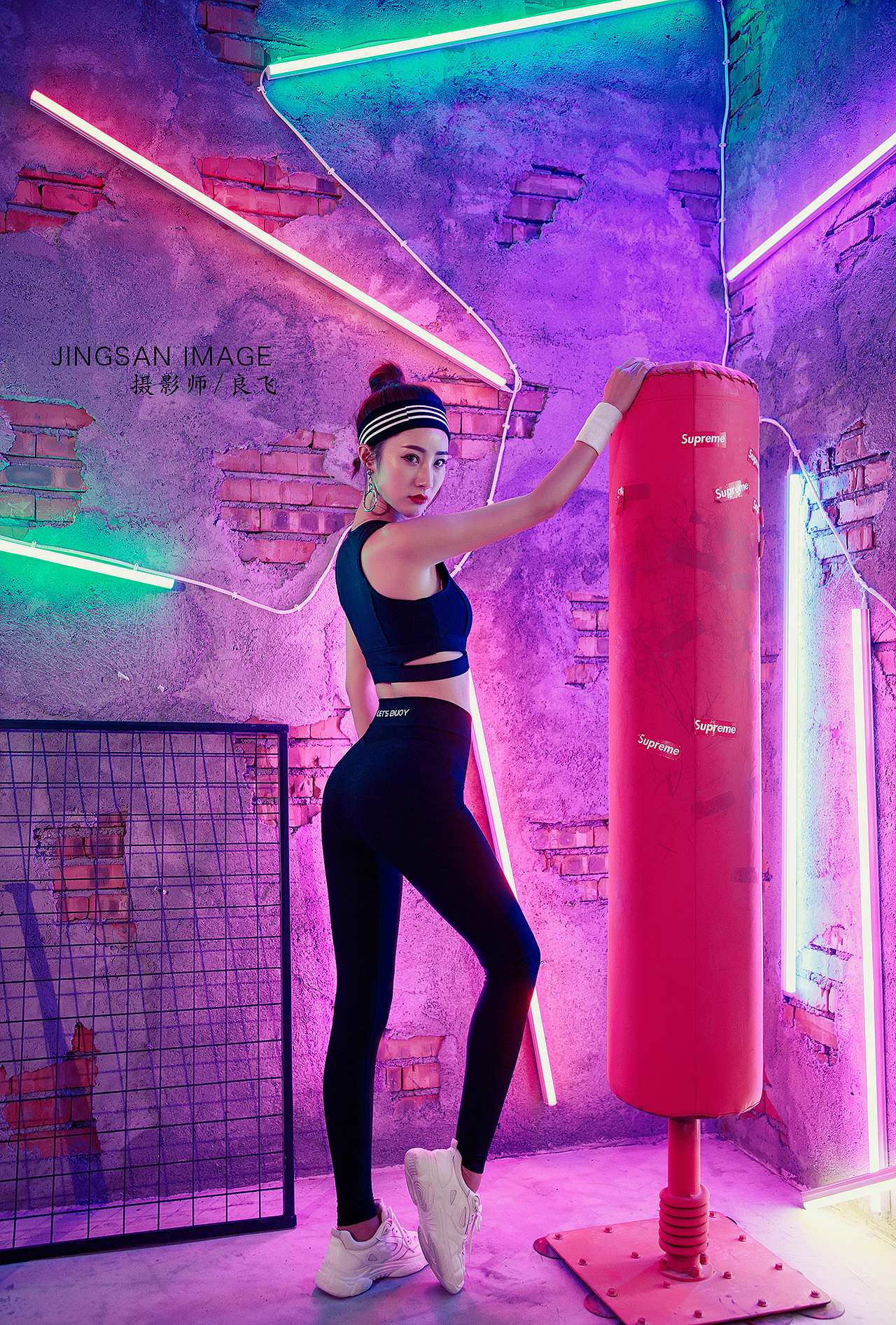 夜跑裤 微商爆品拍摄