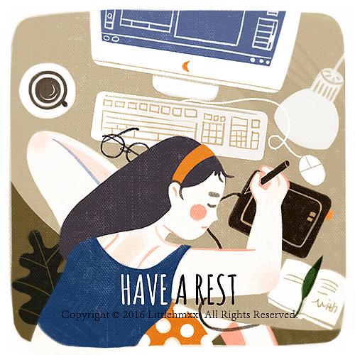 Nice to meet you【八月上】（图ZNTU5MTQ0ODg=） - 艺术插画 - 站酷设计师littlehmxx原创素材 - 站酷ZCOOL