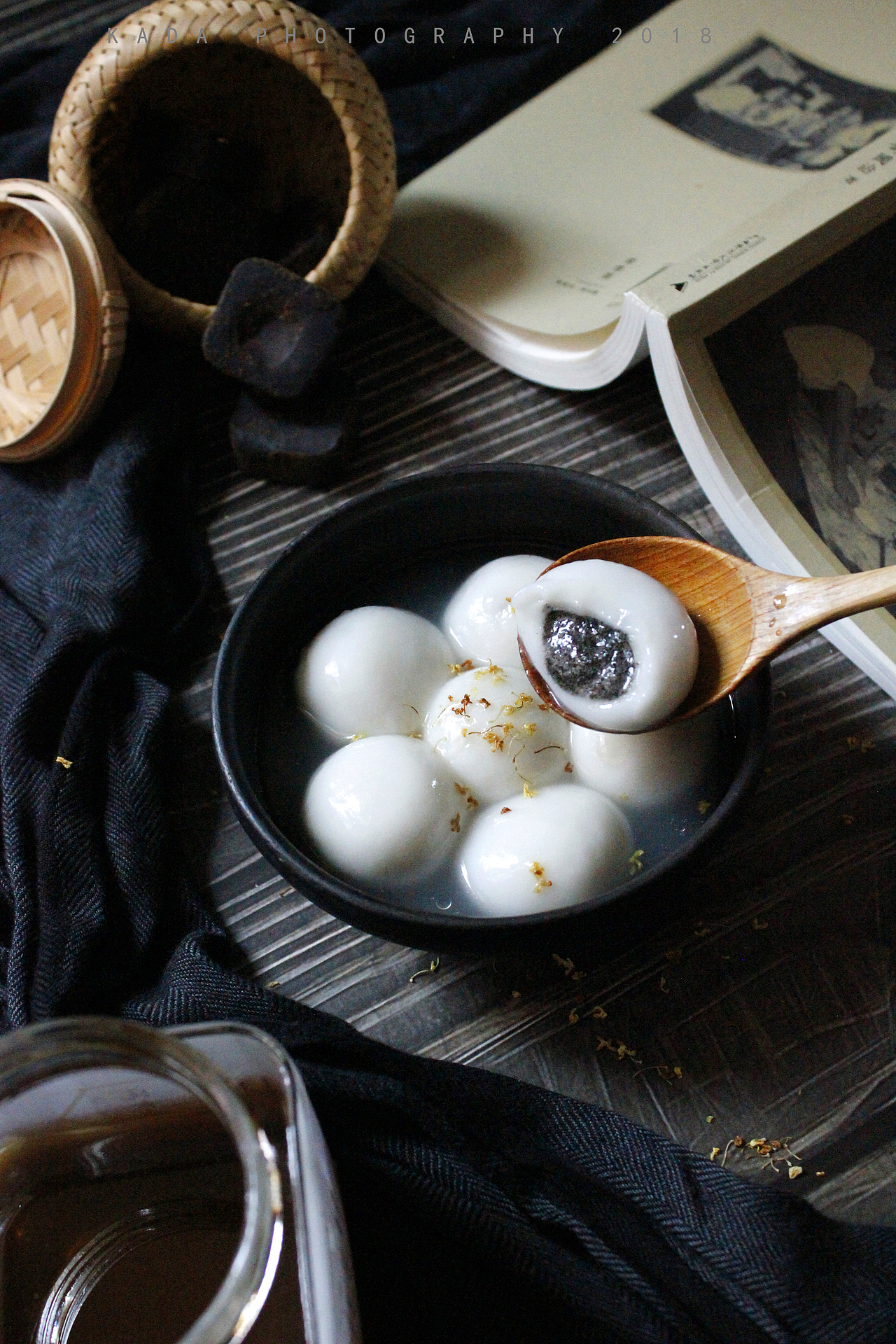 美食摄影宁波老字号缸鸭狗汤圆