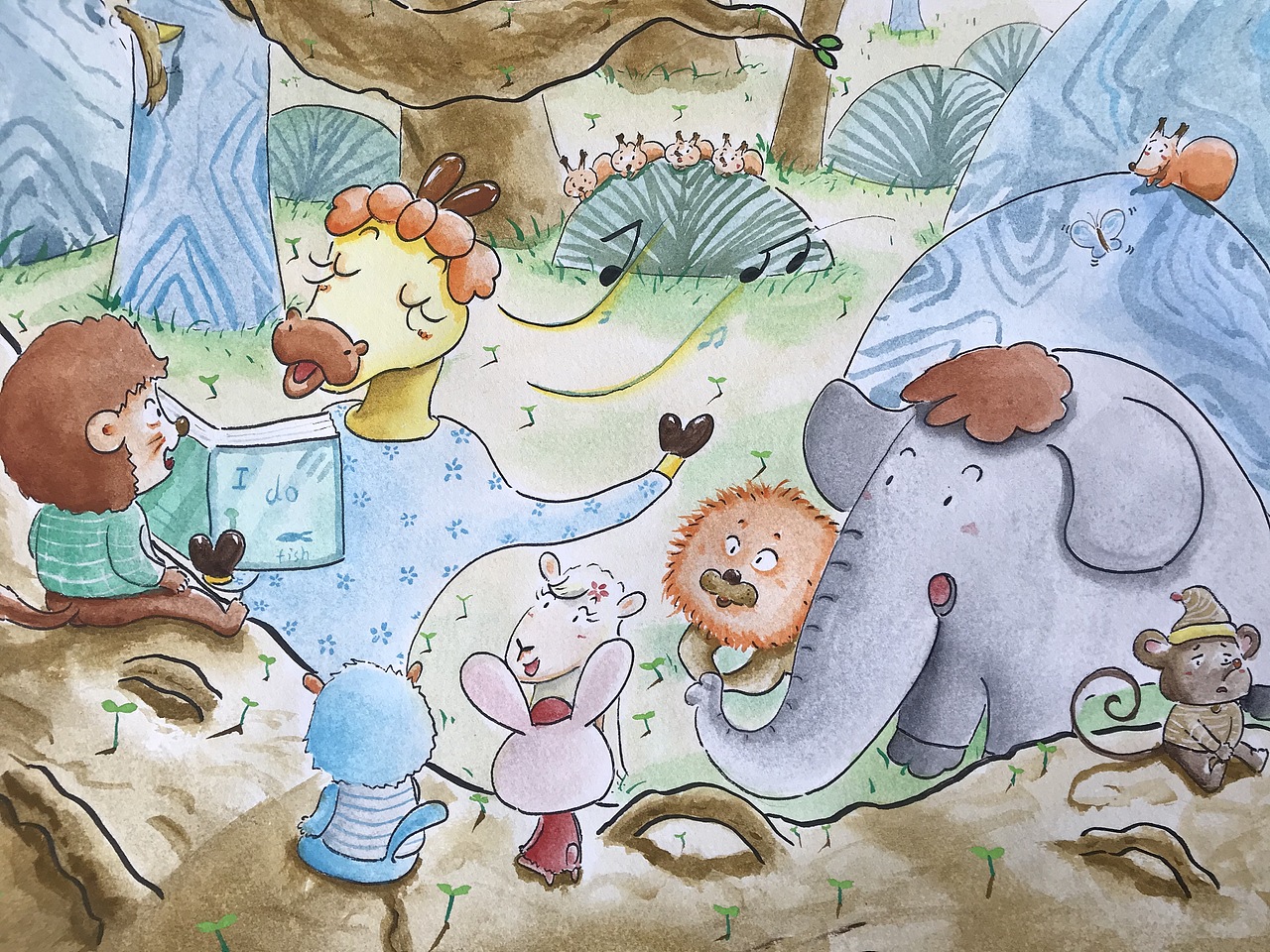 好朋友（图ZMjYxOTc4MzE2） - 绘本 - 站酷设计师知辰Artistry原创素材 - 站酷ZCOOL