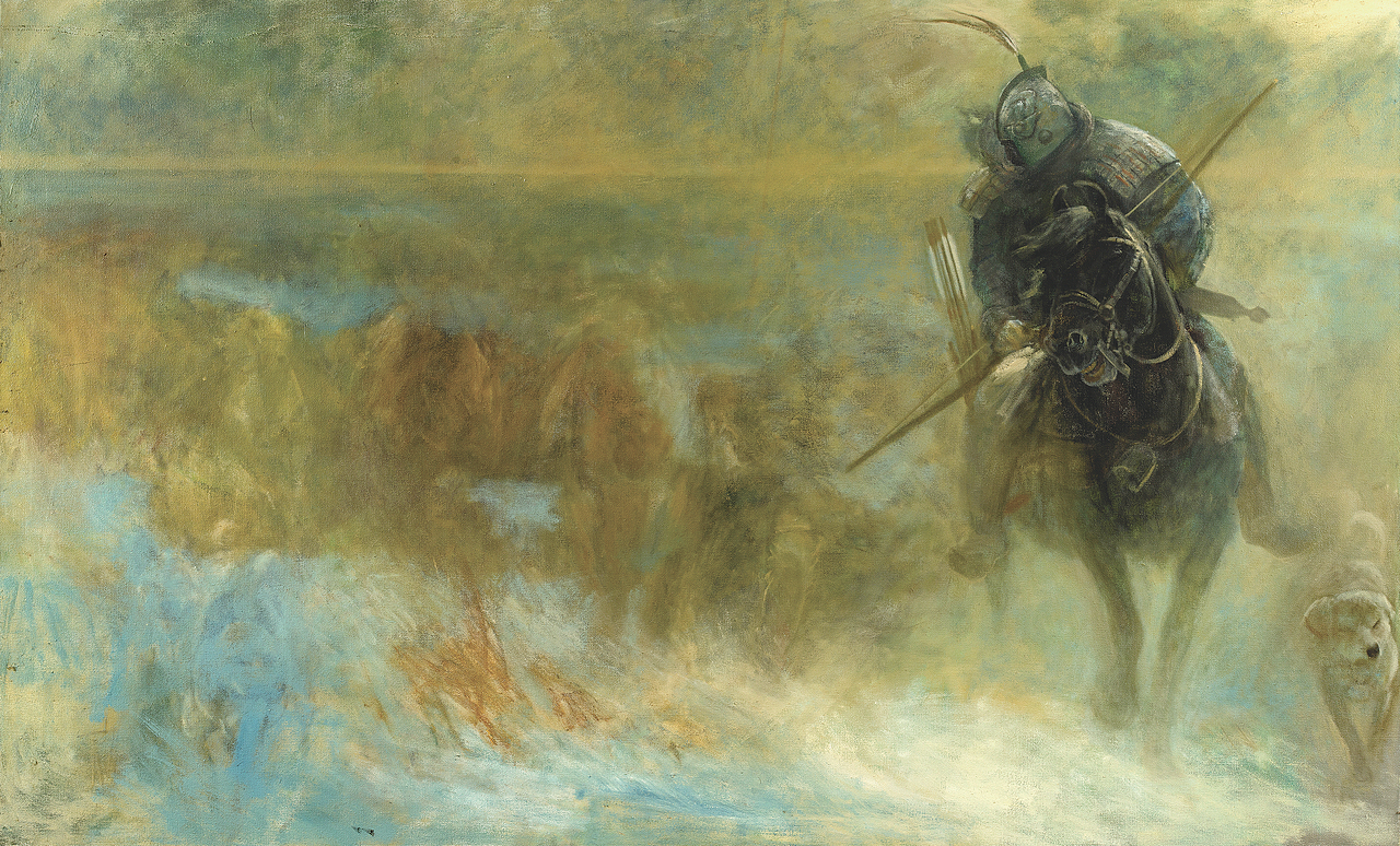 油画作品《春风》第二版_王可伟-站酷zcool