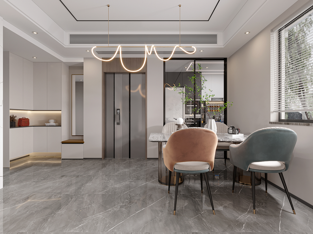 现代简约风别墅，细节处展现大宅风范