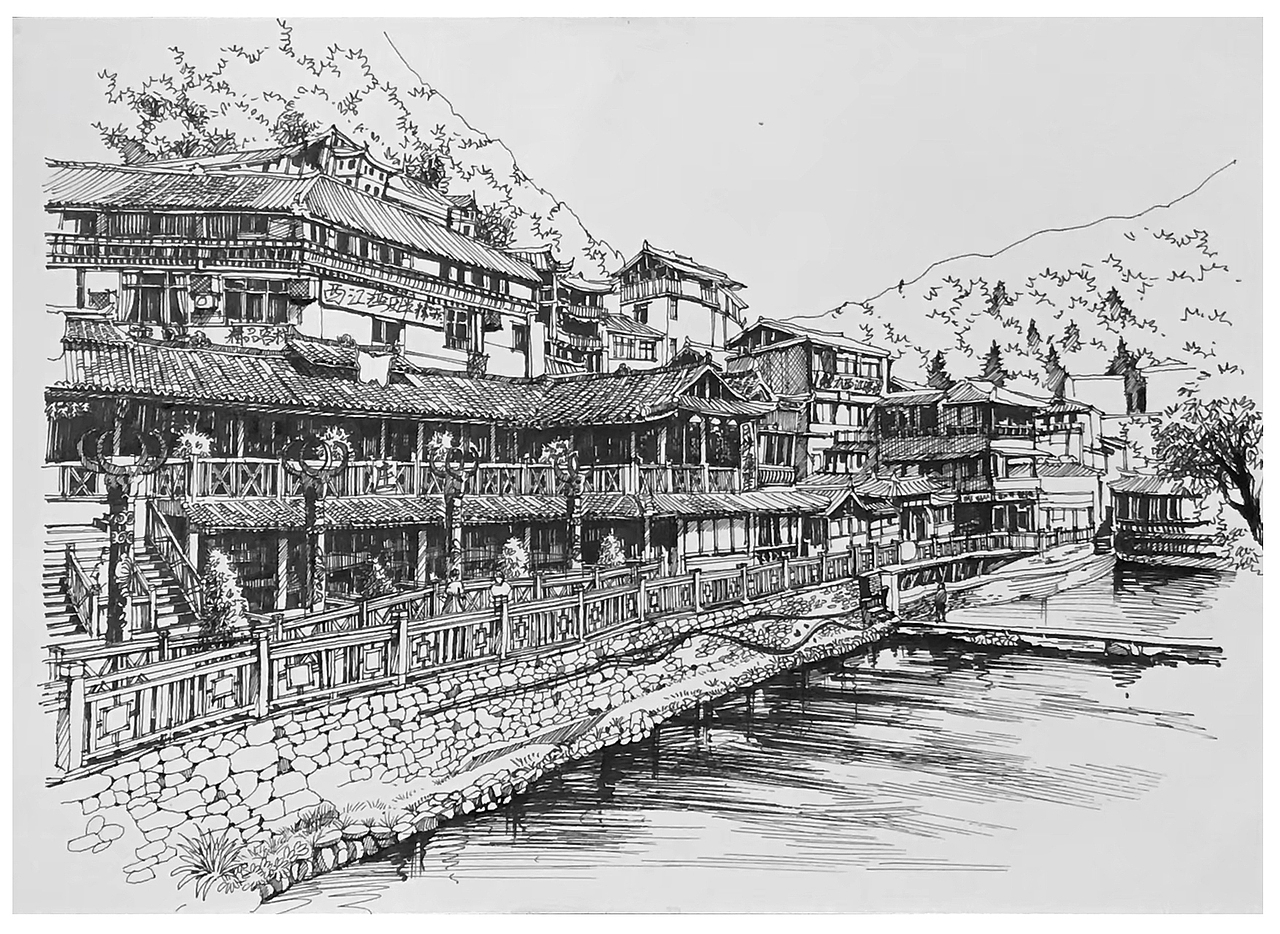 2018黔东南建筑手绘写生