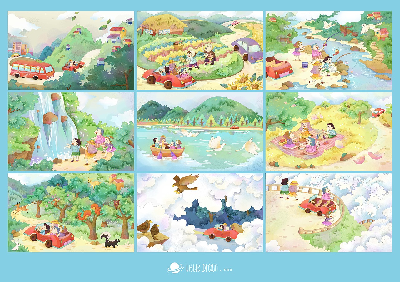 幼儿读物APP《一起去旅行吧！》