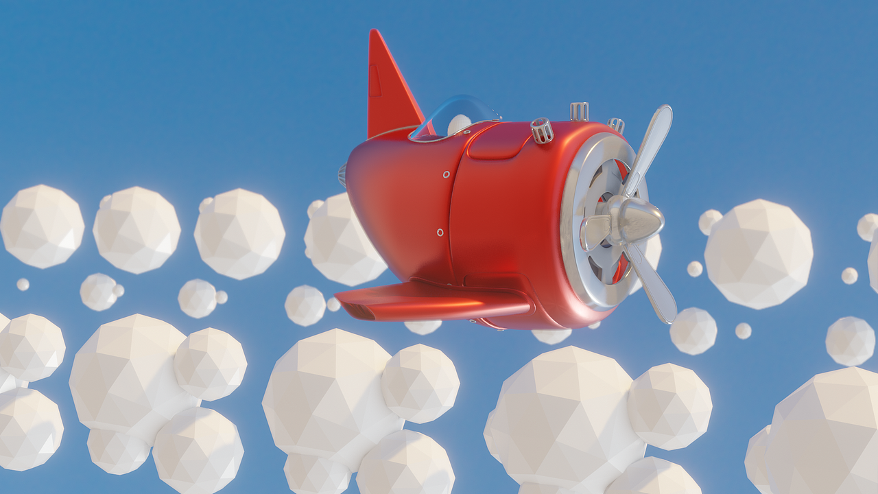 小飞机c4d简单动效练习ui图标学习作品信息创作时间2020/05/14添急眄