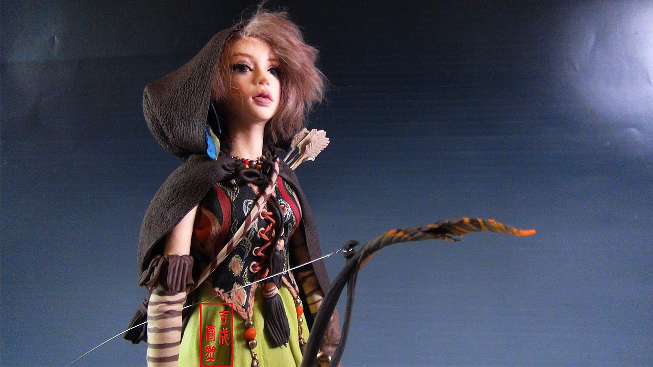 《精灵女王》（图ZMTI0OTA3MTQ4） - 手办/模玩 - 站酷设计师吉成面塑原创素材 - 站酷ZCOOL