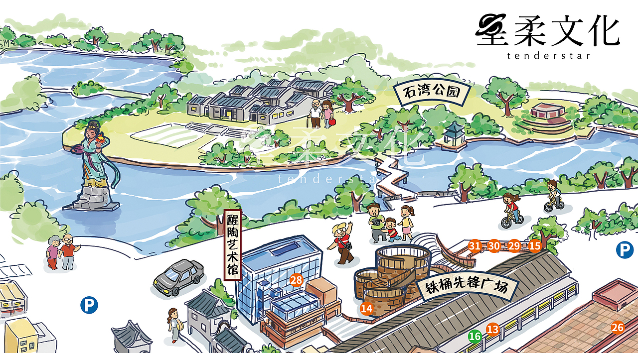 南风古灶手绘地图（图ZMjI5Mjc2NTQ0） - 商业插画 - 站酷设计师星柔文化原创素材 - 站酷ZCOOL