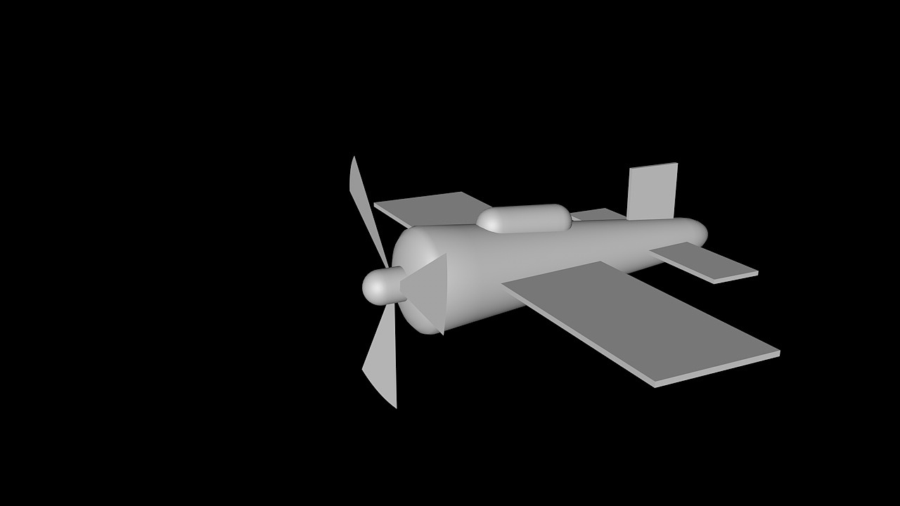 3D建模小飞机