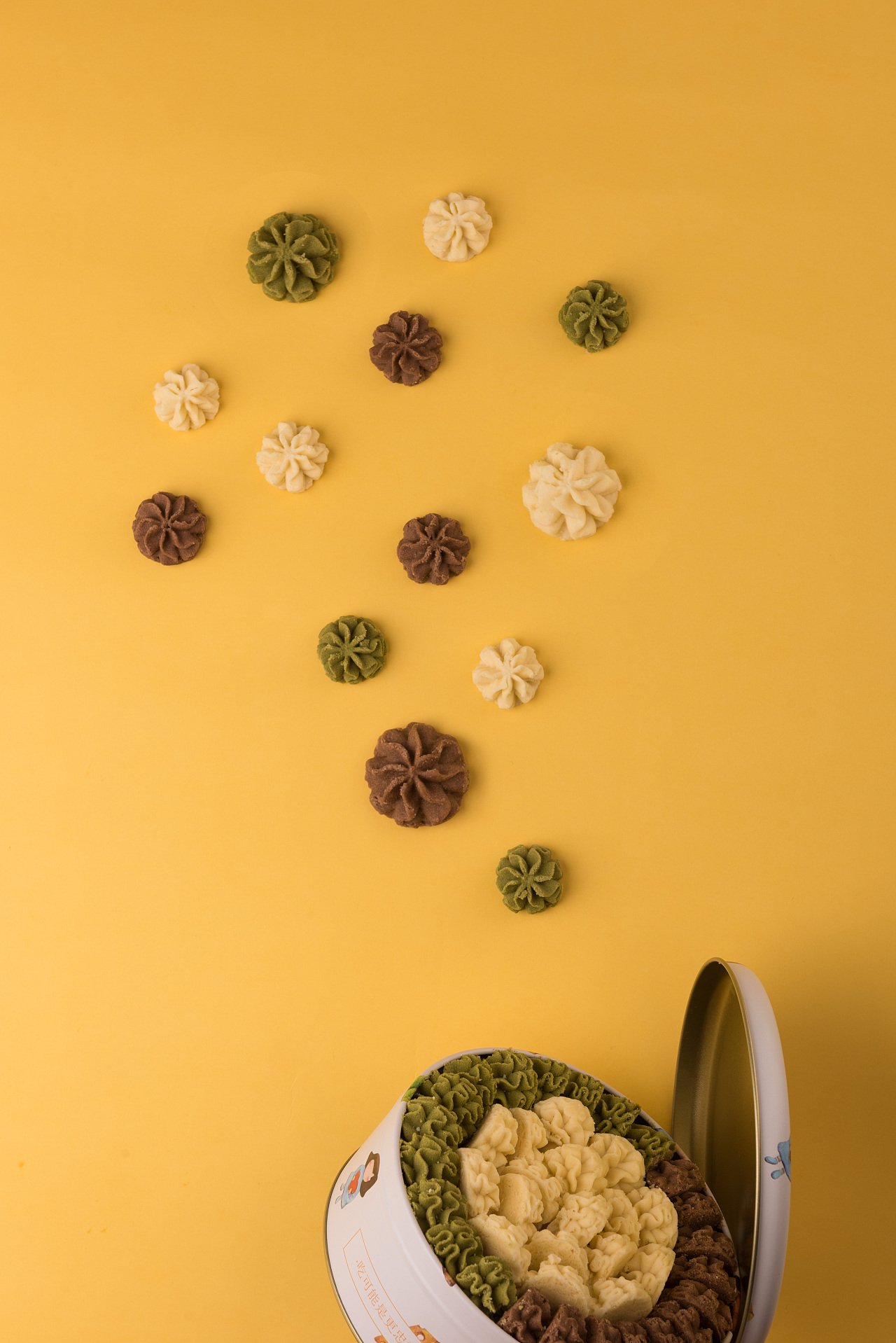 网红曲奇美食产品静物摄影